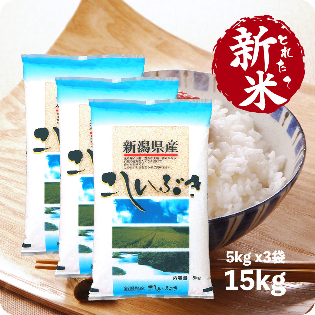 新米 15kg 新潟県産こしいぶき 令和6年産